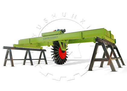 Wheel Type Compost Turning Machine for Goat Dung